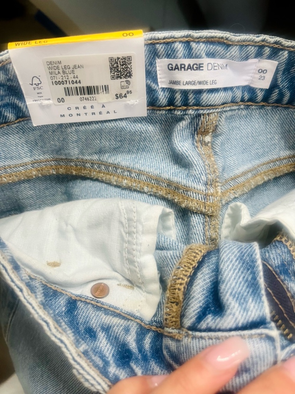 Garage Ripped Wide-Leg Jeans - Picture 5 of 6